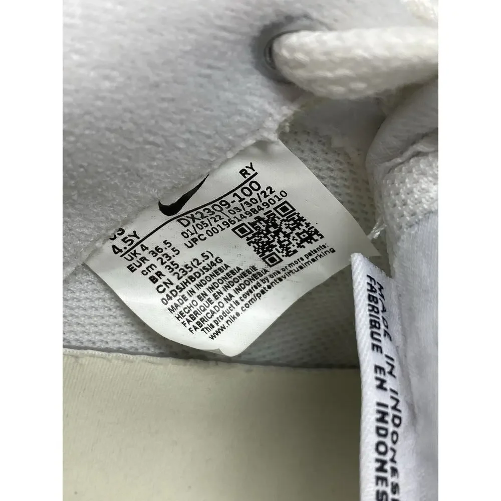 Nike Air Force 1 Bronx Origins Youth Casual Shoes Sneakers Sz 4.5 White